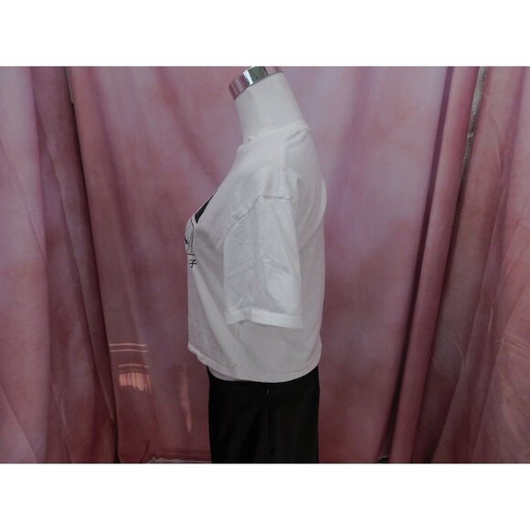 OG Organic Generation Japanese Anime Cropped Tee Women Small White Top - Picture 3 of 8